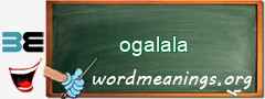 WordMeaning blackboard for ogalala